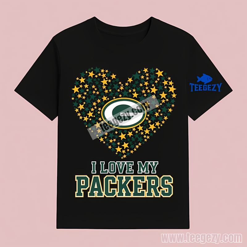Green Bay Packers I Love My Packers T-Shirt Classic Green Bay Packers I Love My Packers T-Shirt Classic