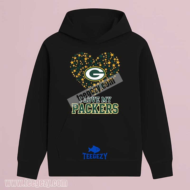 Green Bay Packers I Love My Packers Hoodie Classic Green Bay Packers I Love My Packers Hoodie Classic