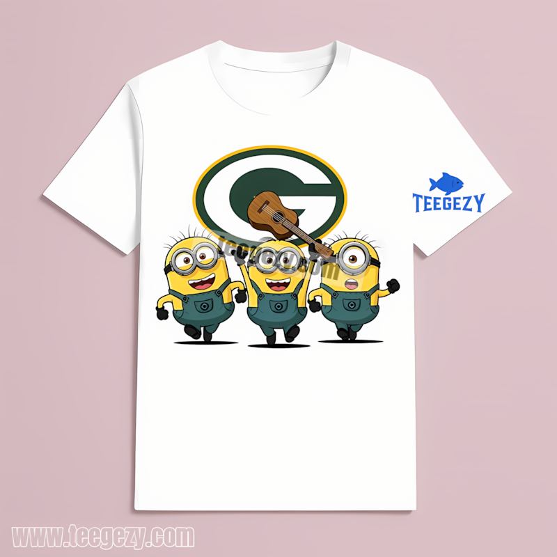 Green Bay Packers Minions T-Shirt Cotton Style Green Bay Packers Minions T-Shirt Cotton Style
