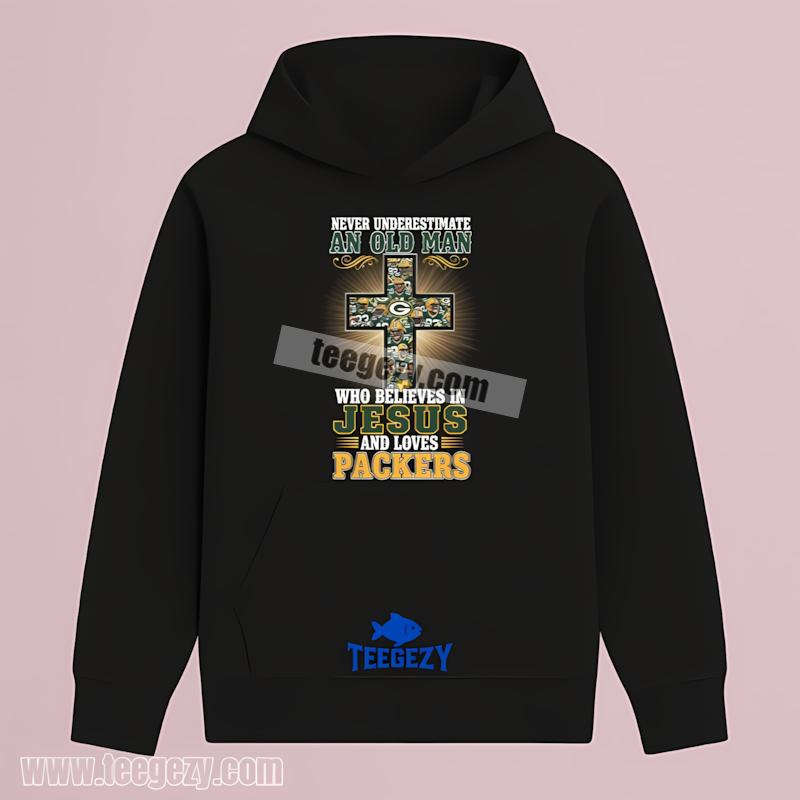 Green Bay Packers Never Underestimate Old Man Hoodie Sports Green Bay Packers Never Underestimate Old Man Hoodie Sports