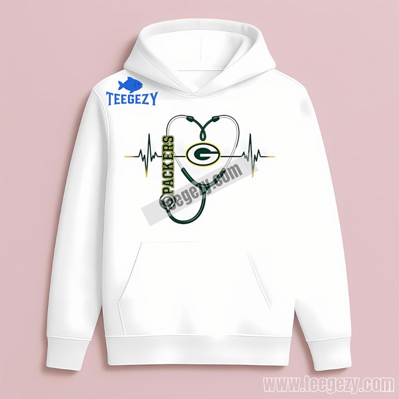 Green Bay Packers Nurse Heartbeat Hoodie Color Green Bay Packers Nurse Heartbeat Hoodie Color