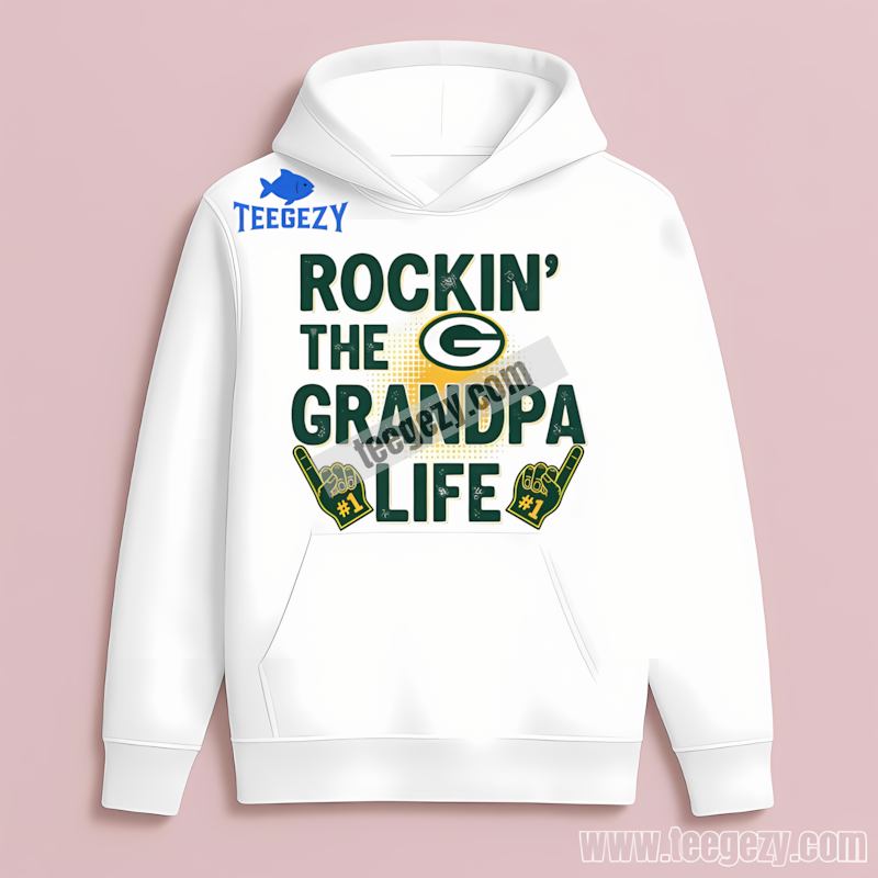 Green Bay Packers Rockin Grandpa Life Hoodie Adults Green Bay Packers Rockin Grandpa Life Hoodie Adults