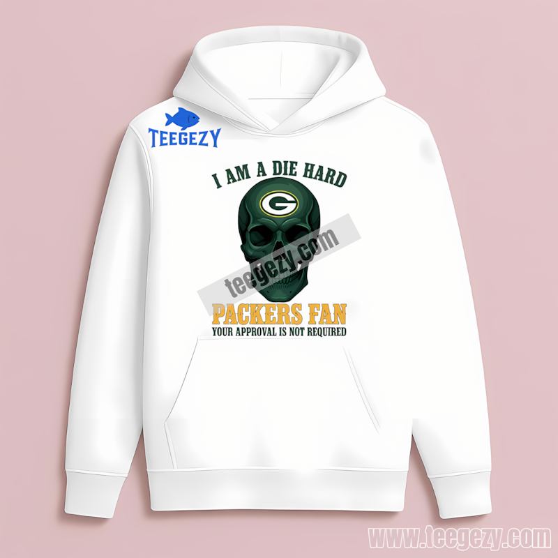 Green Bay Packers Skull Die Hard Fan Trendy Hoodie Green Bay Packers Skull Die Hard Fan Trendy Hoodie
