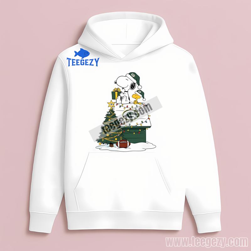 Green Bay Packers Snoopy Woodstock Christmas Hoodie Cotton Green Bay Packers Snoopy Woodstock Christmas Hoodie Cotton
