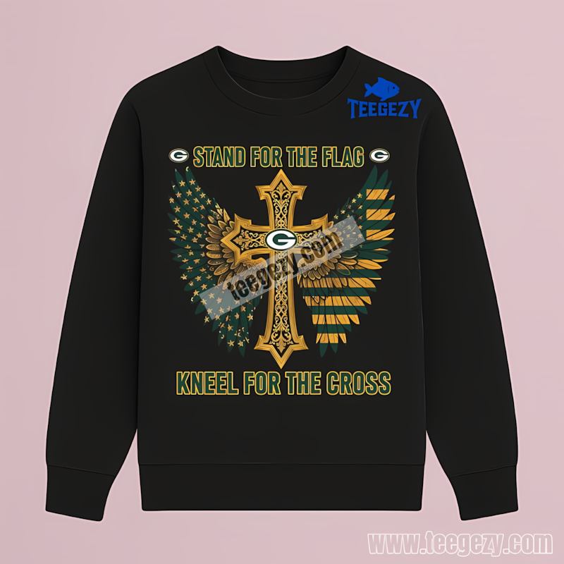 Green Bay Packers Stand For Flag Long Sleeve Color Green Bay Packers Stand For Flag Long Sleeve Color