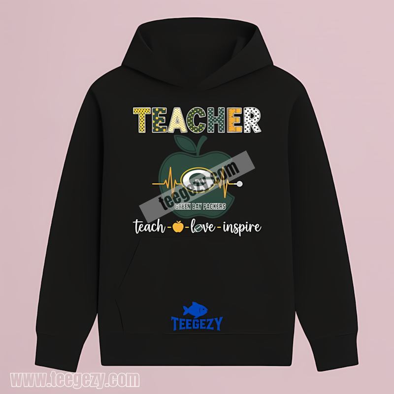 Green Bay Packers Teacher Apple Inspire Hoodie Unisex Green Bay Packers Teacher Apple Inspire Hoodie Unisex