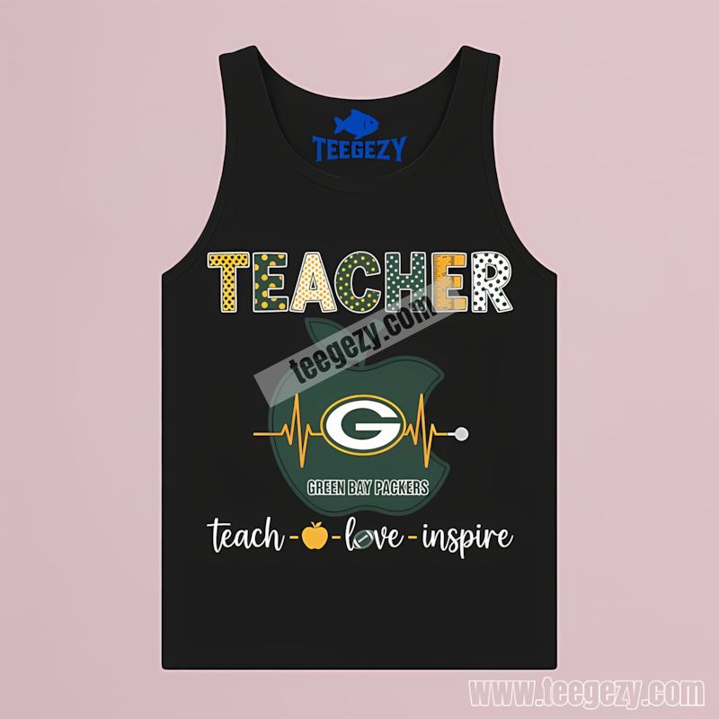 Green Bay Packers Teacher Apple Inspire Tanktop Unisex Green Bay Packers Teacher Apple Inspire Tanktop Unisex