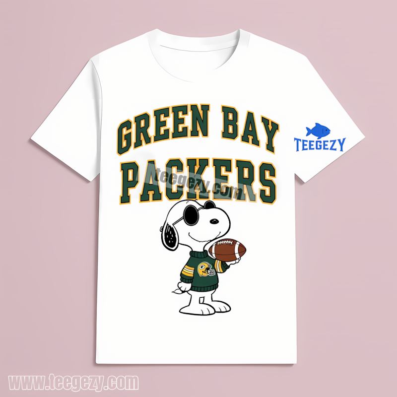 Green Bay Packers Vs Cool Snoopy T-Shirt Color Green Bay Packers Vs Cool Snoopy T-Shirt Color