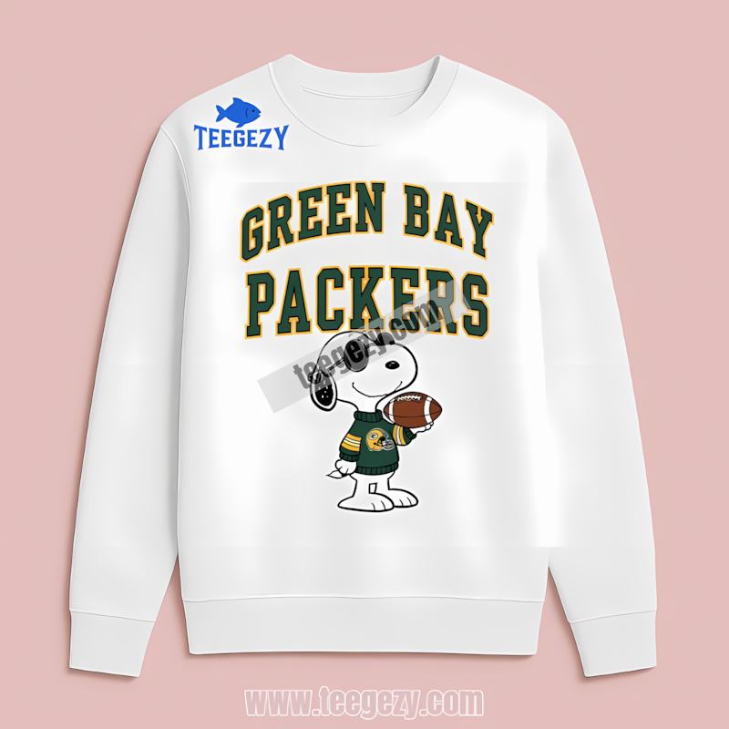 Green Bay Packers Vs Cool Snoopy Long Sleeve Color Green Bay Packers Vs Cool Snoopy Long Sleeve Color