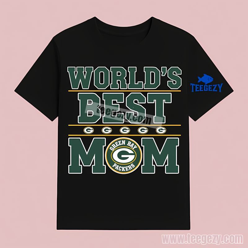 Green Bay Packers Worlds Best Mom T-Shirt Vintage Green Bay Packers Worlds Best Mom T-Shirt Vintage