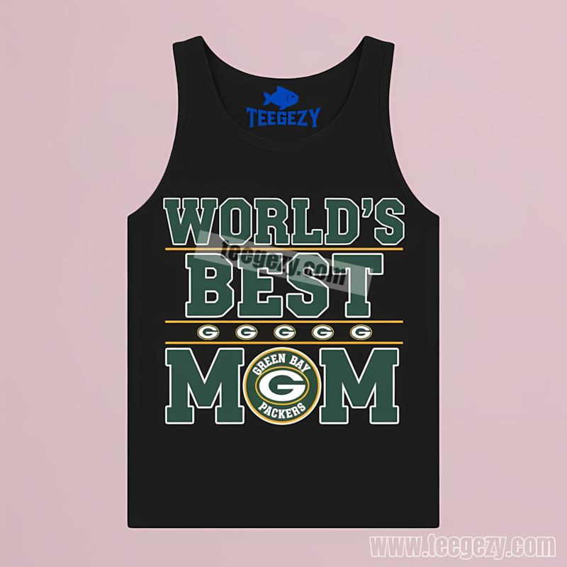 Green Bay Packers Worlds Best Mom Tanktop Vintage Green Bay Packers Worlds Best Mom Tanktop Vintage