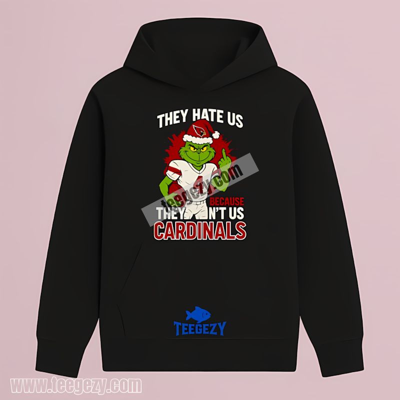 Grinch Arizona Cardinals They Hate Us Classic Hoodie Grinch Arizona Cardinals They Hate Us Classic Hoodie