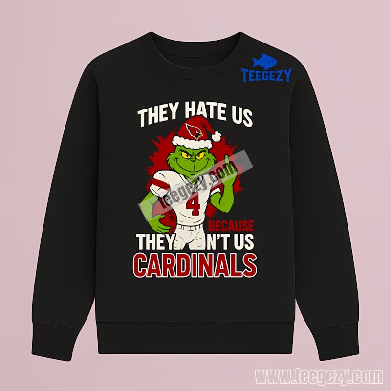 Grinch Arizona Cardinals They Hate Us Classic Long Sleeve Grinch Arizona Cardinals They Hate Us Classic Long Sleeve