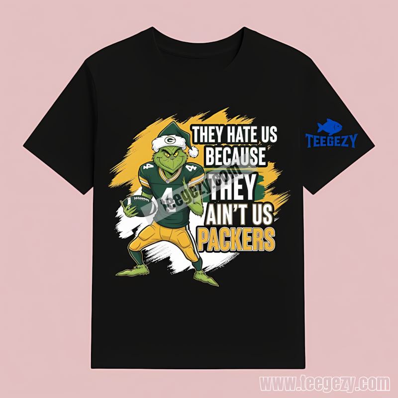 Grinch Green Bay Packers They Hate Us T-Shirt Trendy Grinch Green Bay Packers They Hate Us T-Shirt Trendy