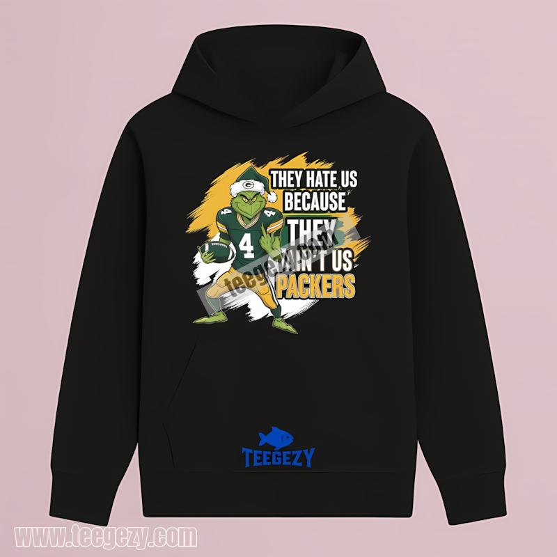 Grinch Green Bay Packers They Hate Us Hoodie Trendy Grinch Green Bay Packers They Hate Us Hoodie Trendy