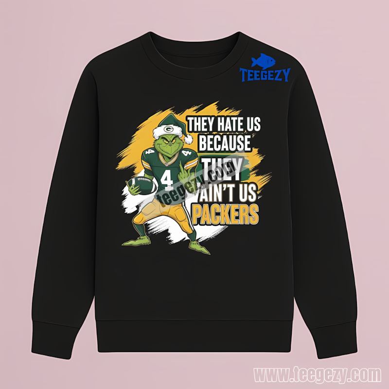 Grinch Green Bay Packers They Hate Us Long Sleeve Trendy Grinch Green Bay Packers They Hate Us Long Sleeve Trendy