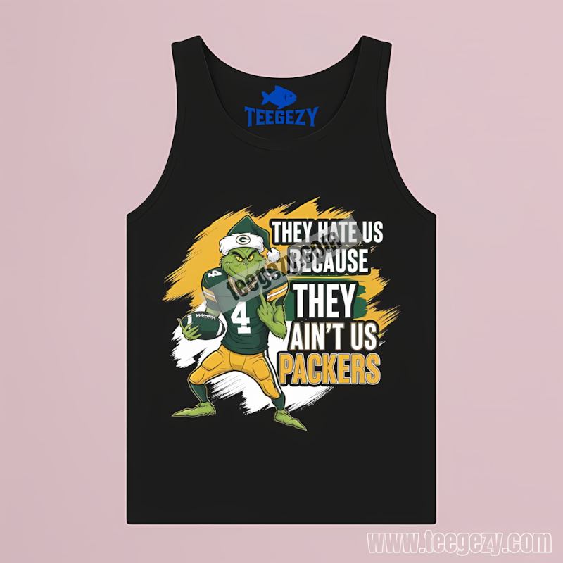 Grinch Green Bay Packers They Hate Us Tanktop Trendy Grinch Green Bay Packers They Hate Us Tanktop Trendy
