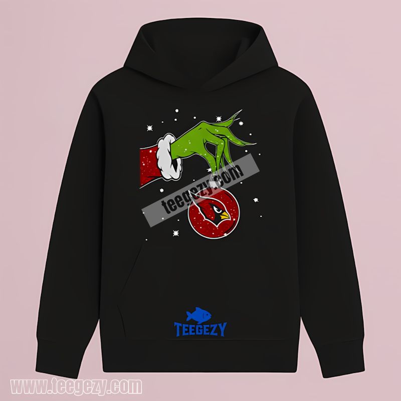 Grinch Holding Arizona Cardinals Ornament Unisex Hoodie Grinch Holding Arizona Cardinals Ornament Unisex Hoodie