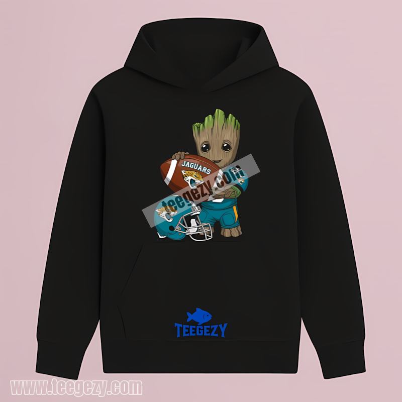 Groot Shows Love For Jacksonville Jaguars Football Hoodie Groot Shows Love For Jacksonville Jaguars Football Hoodie