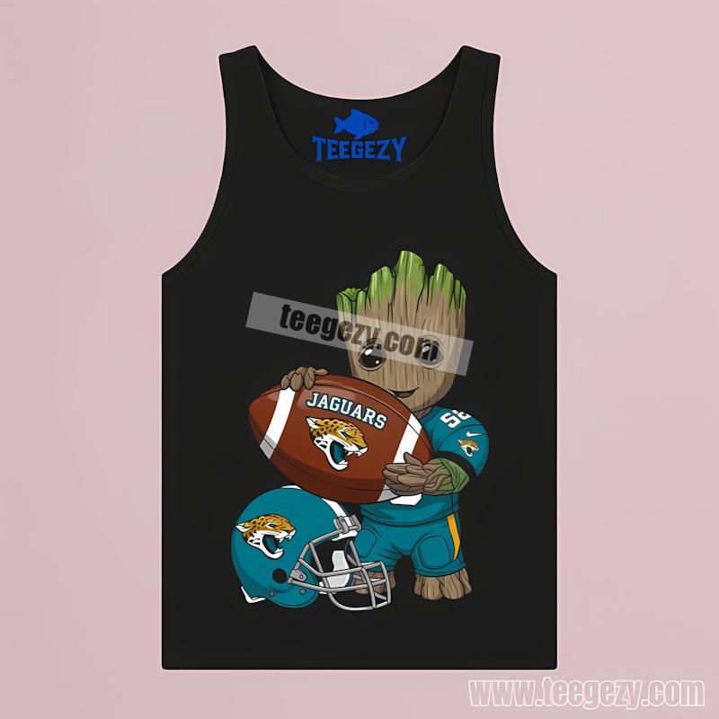 Groot Shows Love For Jacksonville Jaguars Football Tanktop Groot Shows Love For Jacksonville Jaguars Football Tanktop