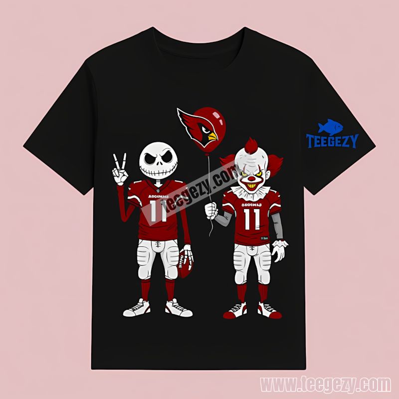 Halloween Arizona Cardinals Jack Pennywise Sports T-Shirt Halloween Arizona Cardinals Jack Pennywise Sports T-Shirt