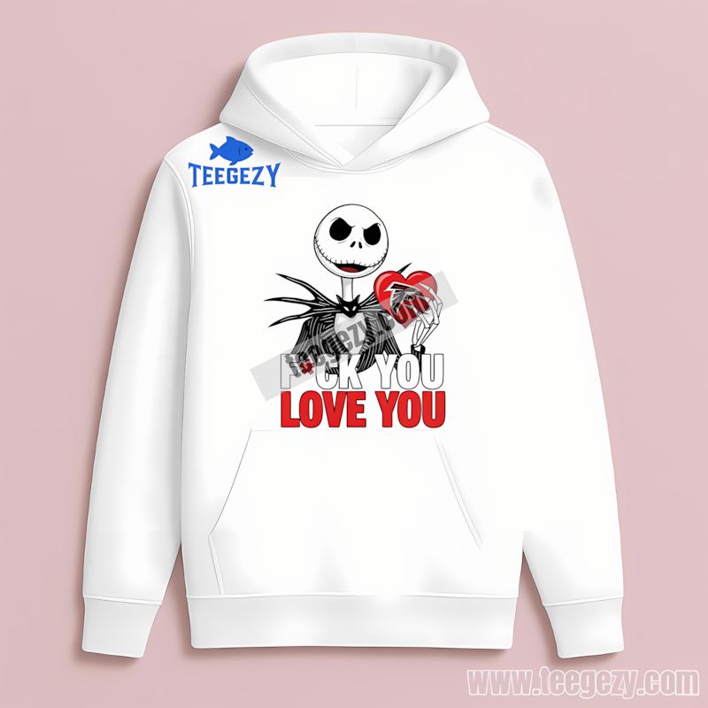Heart Of A Fan Jack Skellington Falcons Hoodie Heart Of A Fan Jack Skellington Falcons Hoodie