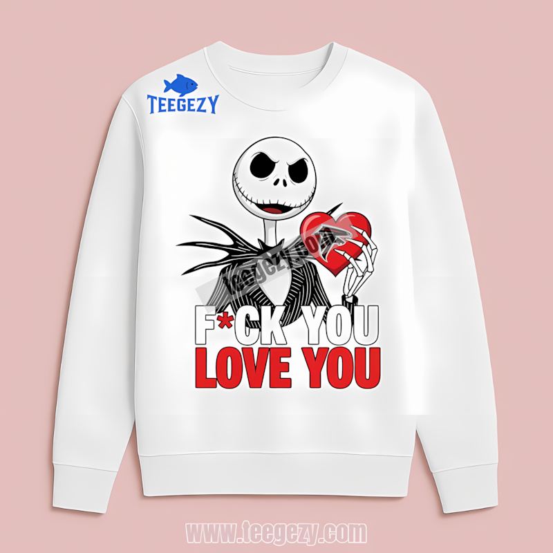 Heart Of A Fan Jack Skellington Falcons Long Sleeve Heart Of A Fan Jack Skellington Falcons Long Sleeve