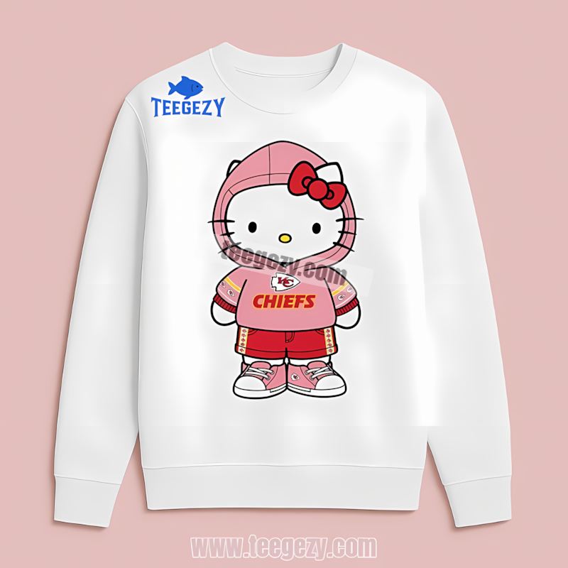 Hello Kitty Repping Kansas City Chiefs Long Sleeve Hello Kitty Repping Kansas City Chiefs Long Sleeve