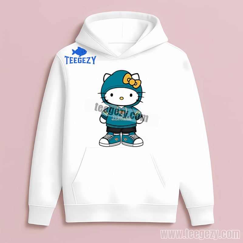 Hello Kitty Wears Jacksonville Jaguars Style Cotton Hoodie Hello Kitty Wears Jacksonville Jaguars Style Cotton Hoodie