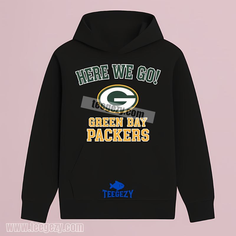Here We Go Green Bay Packers Logo Hoodie Adults Here We Go Green Bay Packers Logo Hoodie Adults