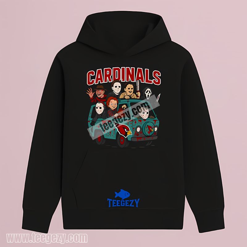 Horror Arizona Cardinals Halloween Bus Vintage Hoodie Horror Arizona Cardinals Halloween Bus Vintage Hoodie