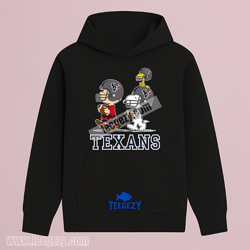 Houston Texans Charlie Brown Snoopy Play Classic Hoodie Houston Texans Charlie Brown Snoopy Play Classic Hoodie