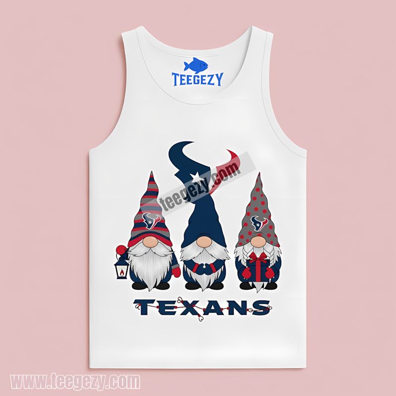 Houston Texans Christmas Gnomes Graphic Tanktop Houston Texans Christmas Gnomes Graphic Tanktop