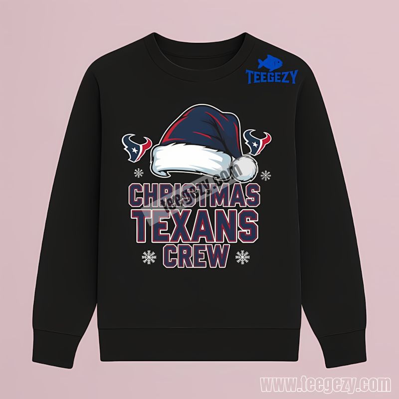 Houston Texans Christmas Texans Crew Cotton Long Sleeve Houston Texans Christmas Texans Crew Cotton Long Sleeve