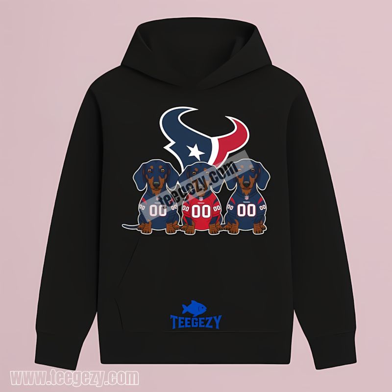 Houston Texans Dachshund Dogs Vintage Hoodie Houston Texans Dachshund Dogs Vintage Hoodie