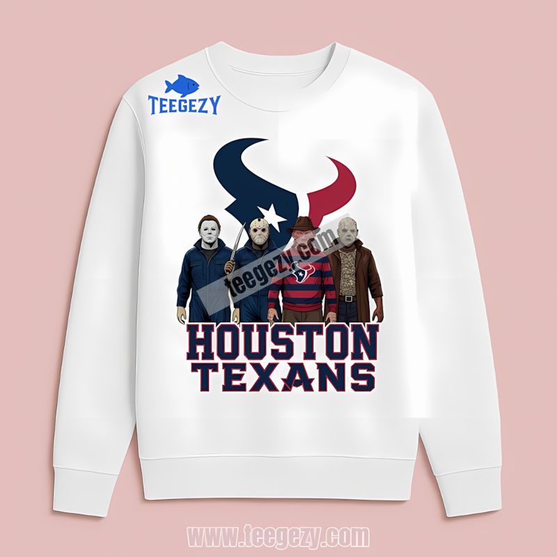 Houston Texans Halloween Horror Killers Classic Long Sleeve Houston Texans Halloween Horror Killers Classic Long Sleeve