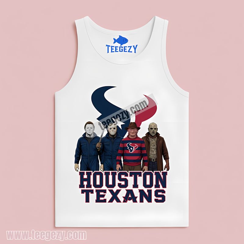 Houston Texans Halloween Horror Killers Classic Tanktop Houston Texans Halloween Horror Killers Classic Tanktop