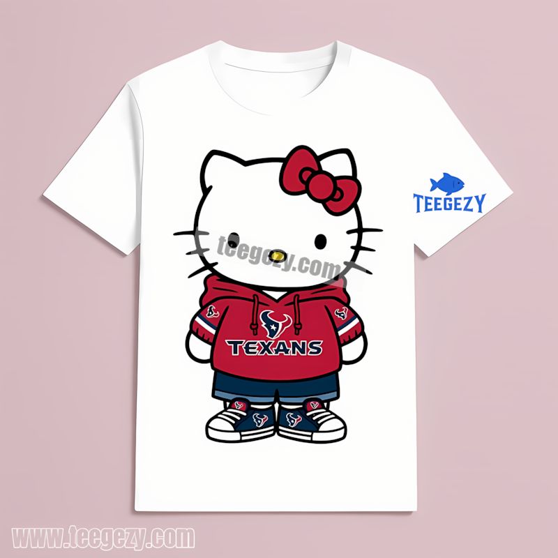 Houston Texans Hello Kitty Color T-Shirt Houston Texans Hello Kitty Color T-Shirt