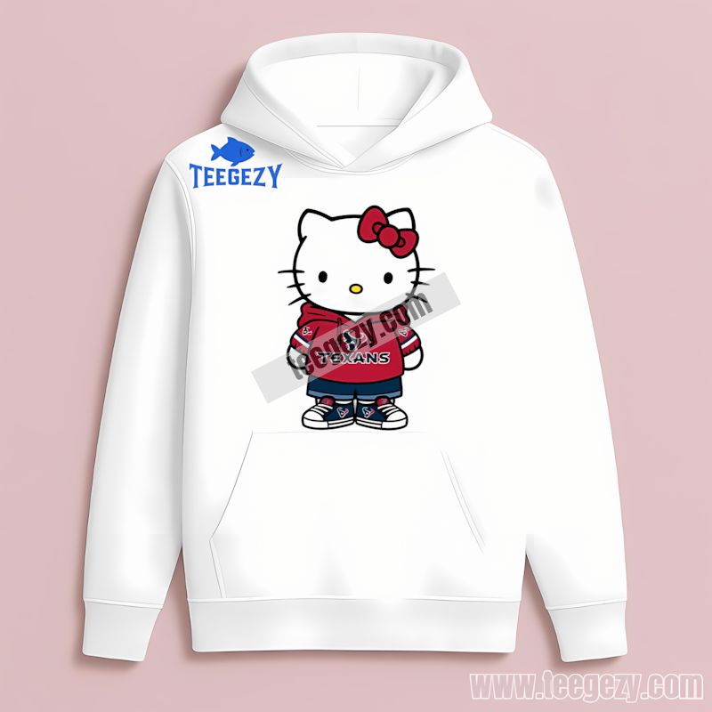 Houston Texans Hello Kitty Color Hoodie Houston Texans Hello Kitty Color Hoodie