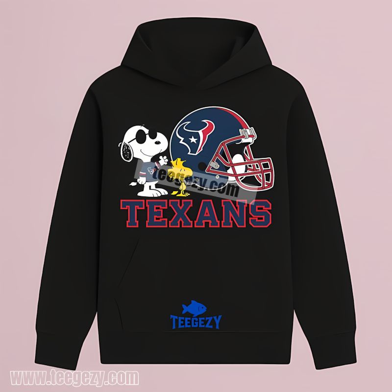 Houston Texans Helmet Vs Snoopy And Woodstock Hoodie Houston Texans Helmet Vs Snoopy And Woodstock Hoodie