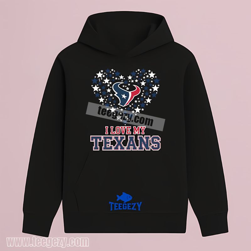 Houston Texans I Love My Texans Heart Hoodie Houston Texans I Love My Texans Heart Hoodie