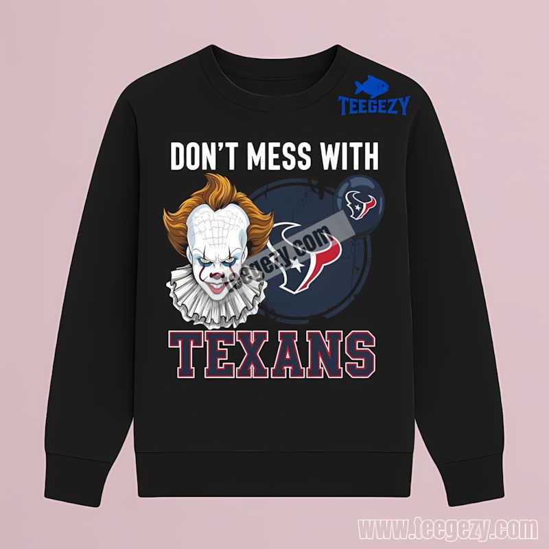 Houston Texans Pennywise Halloween Vintage Long Sleeve Houston Texans Pennywise Halloween Vintage Long Sleeve