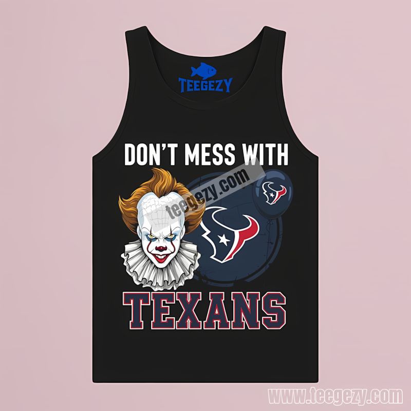 Houston Texans Pennywise Halloween Vintage Tanktop Houston Texans Pennywise Halloween Vintage Tanktop