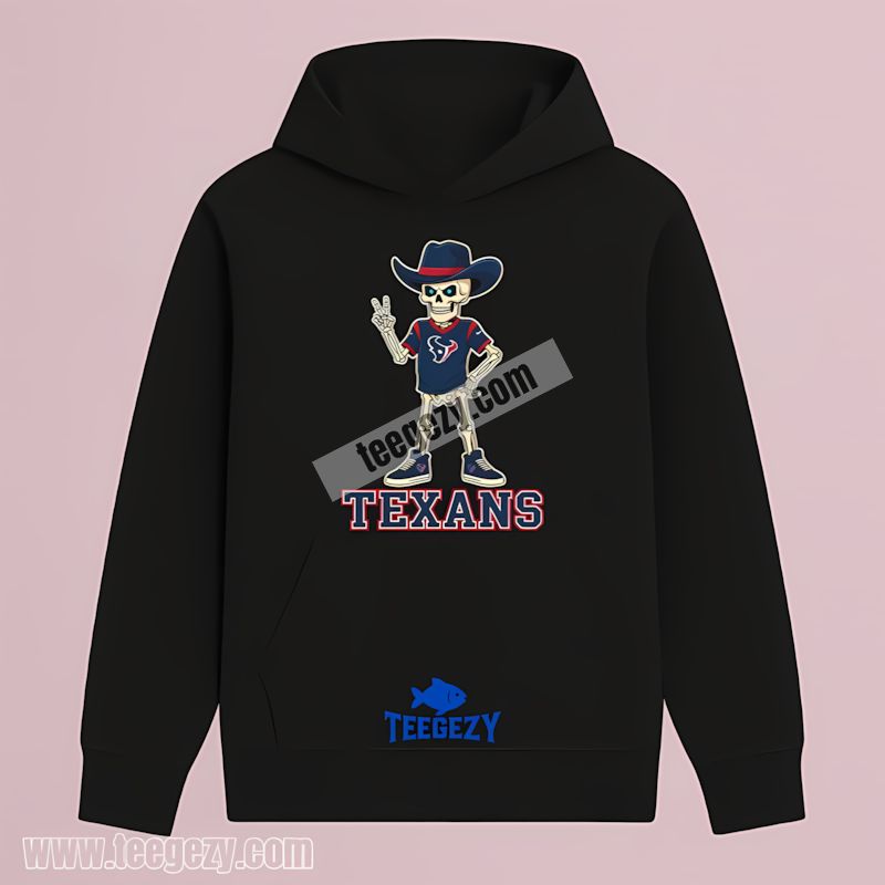 Houston Texans Skeleton Cowboy Retro Hoodie Houston Texans Skeleton Cowboy Retro Hoodie