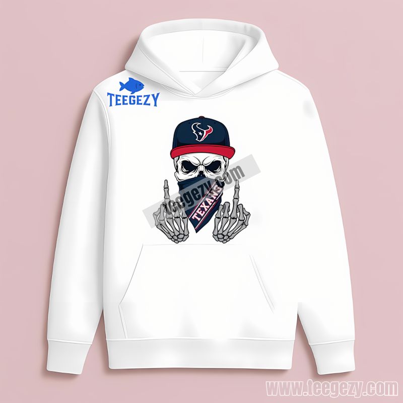 Houston Texans Skull Bandana Sports Hoodie Houston Texans Skull Bandana Sports Hoodie
