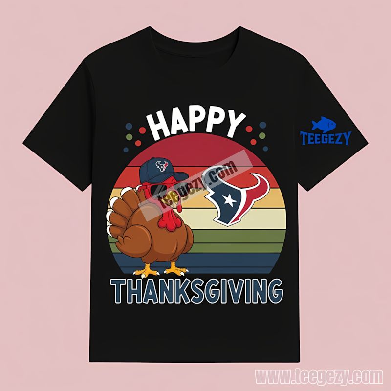 Houston Texans Thanksgiving Turkey Classic T-Shirt Houston Texans Thanksgiving Turkey Classic T-Shirt