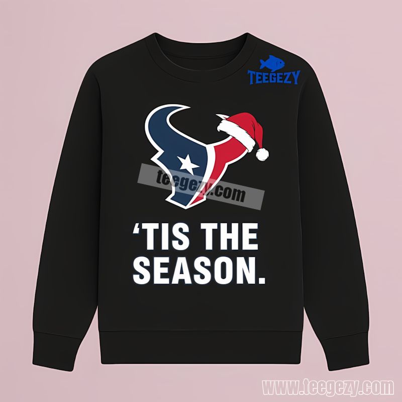 Houston Texans Tis The Season Christmas Long Sleeve Houston Texans Tis The Season Christmas Long Sleeve