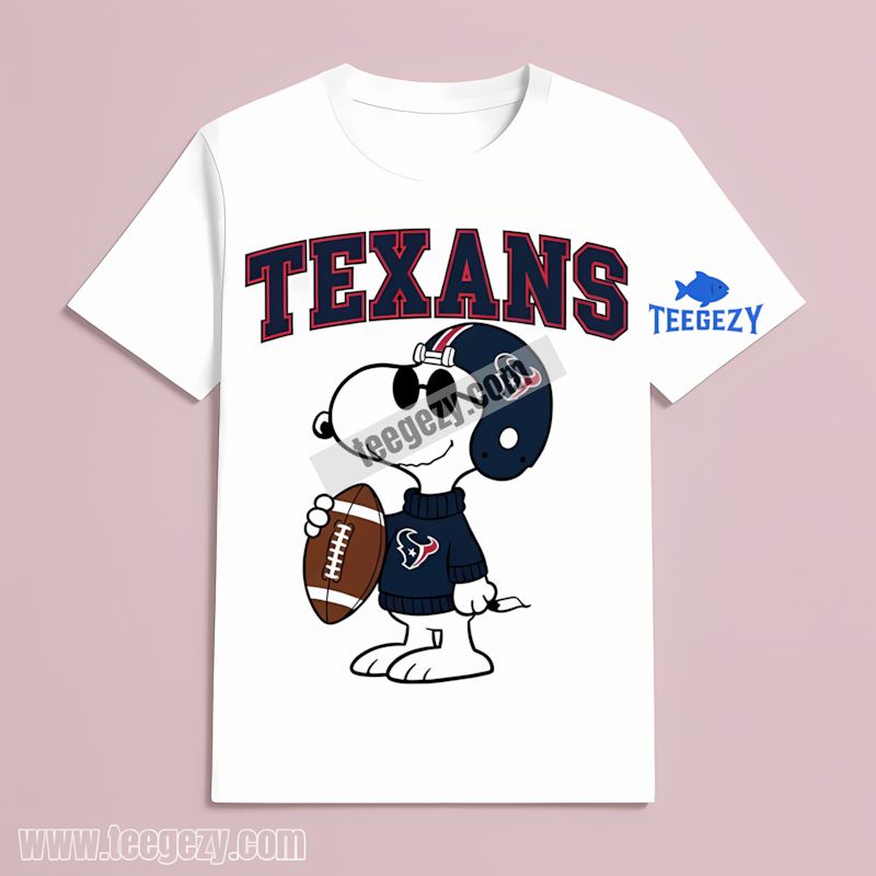 Houston Texans Vs Cool Snoopy Classic T-Shirt Houston Texans Vs Cool Snoopy Classic T-Shirt