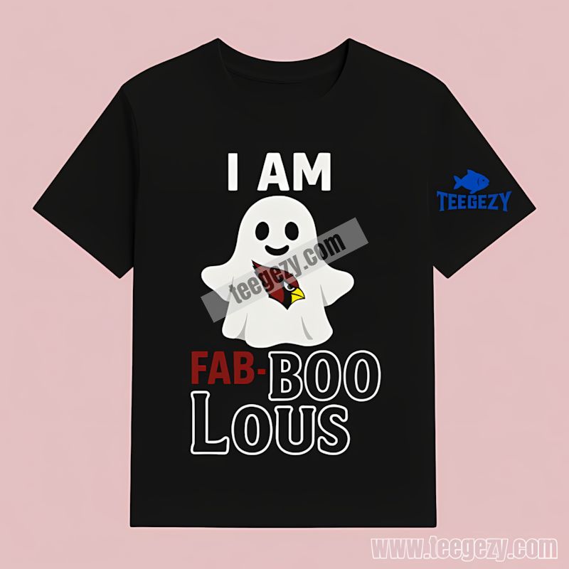 I Am Fab Boo Lous Arizona Cardinals Ghost T-Shirt I Am Fab Boo Lous Arizona Cardinals Ghost T-Shirt