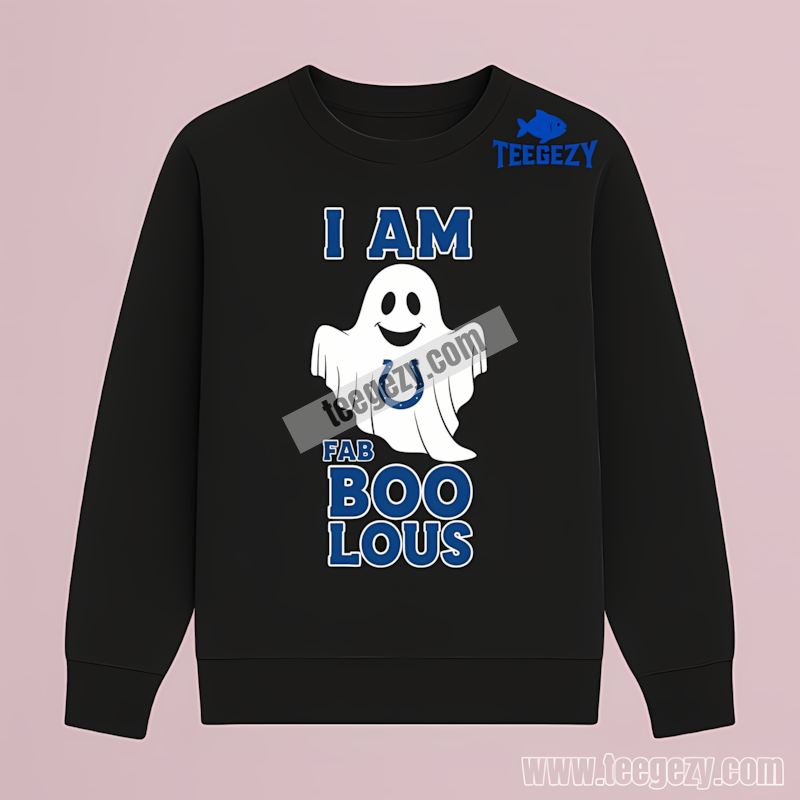 I Am Fab Boo Lous Indianapolis Colts Ghost Sports Long Sleeve I Am Fab Boo Lous Indianapolis Colts Ghost Sports Long Sleeve